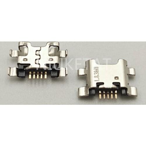 50pcs Micro USB Jack Charging Socket Port Plug Dock Connector 5pin Heavy plate For HUAWEI 7C 7S 7A 7X 8E HONOR 9 lite repair
