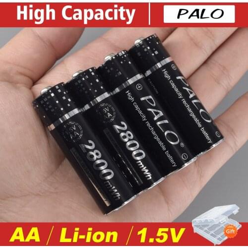 PALO 1.5V AA Li-ion Batteries Rechargeable Battery AA 1.5V Li-ion Batteria 1.5V AA lithium battery for Flashlight Toy