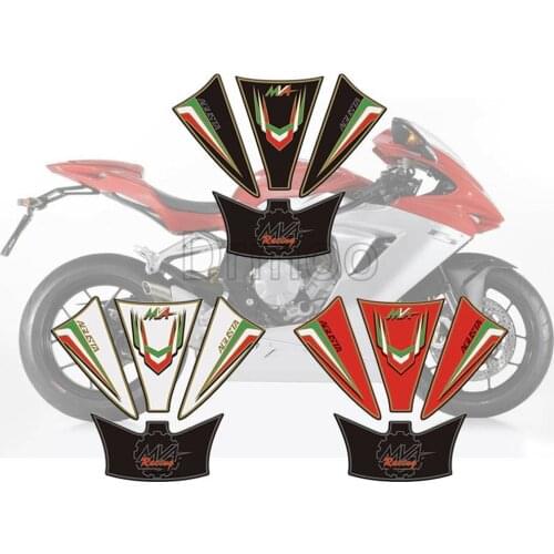 Motorcycle Accessories Tank Pad Protector Sticker Fish Bone Gas Fuel Tank Stickers For MV Agusta F3 800