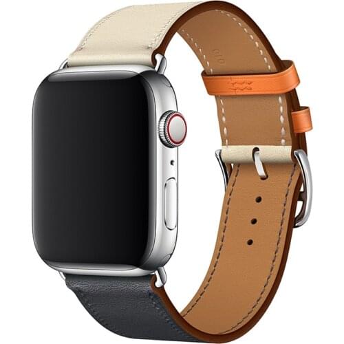 Howk Watch Band for Apple Watch Series 4 3 2 1 38mm 40mm 42mm 44mm Bracelet Smart Accessories Wrist for Apple Watch Herme Bands