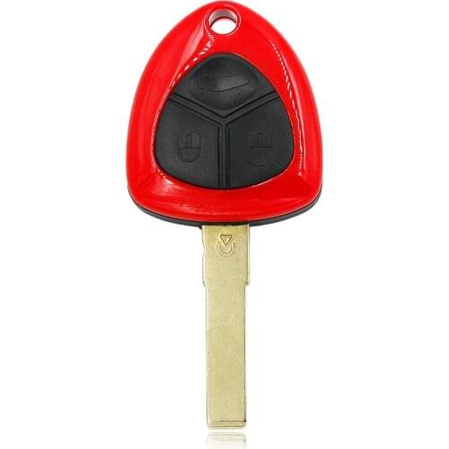 3 Button Remote Key Shell Case Smart Car Key Housing Fob with Uncut Blade for Ferrari 458 Italia FF 599GTB California