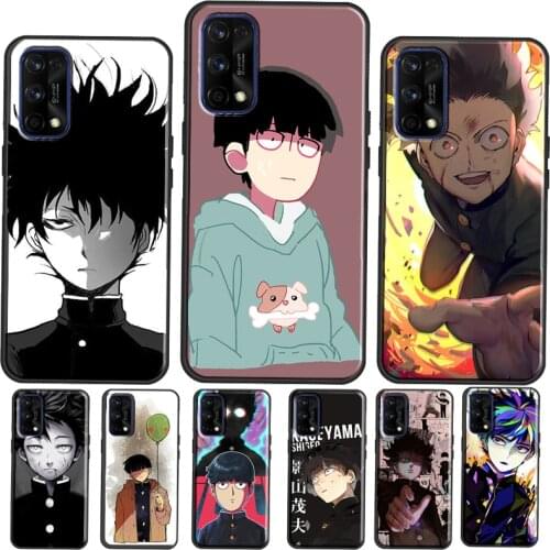 Shigeo Kageyama Mob Psycho 100 Case Cover For Realme Q3 Pro 6 7 8 Pro C3 C21 GT Neo Coque For OnePlus 9R 8T Nord 8 9 Pro
