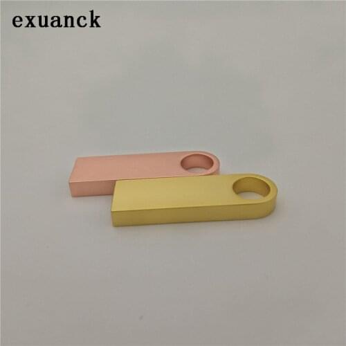 Exuanck mini metal waterproof usb sticks 4Gb 8GB 16GB 32GB usb 2.0 memory stick flash pen drive thumb disk gift