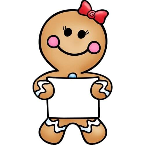 Gingerbread Girl Metal Cutting Dies Food Doll Dies for DIY Craft Scrapbooking Cards Decorative