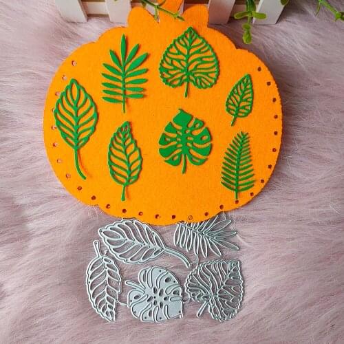 New 7 leaves metal cutting die mould scrapbook decoration embossed photo album decoration card making DIY handicrafts