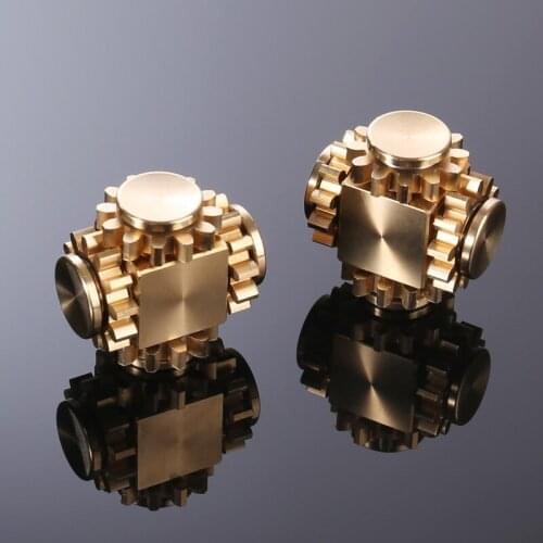 New Gear Linkage Stress Relief Metal Brass Fidget Spinner Stress Relief Toys for Adults Student Gifts Fidget Toys for Anxiety