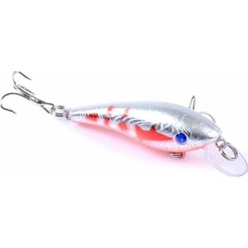 Outdoor Bionic Lure Bait 70mm 3d Eyes Crankbait Hard Artificial Fishing Bait Lure Lures Tackle For Plastic Wobbler M5J6