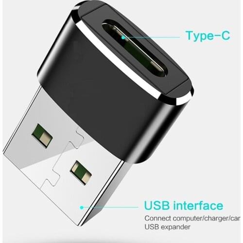 USB Male to USB Type C Female OTG Adapter Converter Type-c Cable Adapter For Computer Phone Adapter For iPhone 12Pro Max Charger