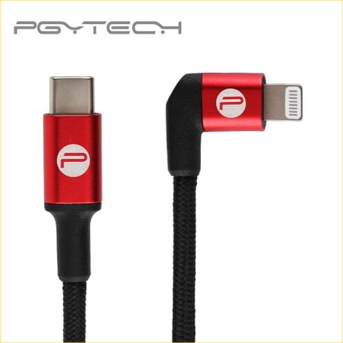 PGYTECH 65cm Type-C to Lightning & Type-C to Type-C Cable For DJI Mavic Air 2 Mini 2 Pro Zoom Remote Control RC OSMO POCKET 2