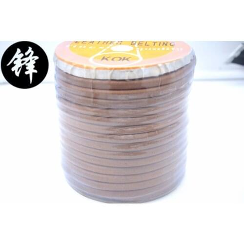 Genuine Leather Belting,Industrial Button Attachment/Button Hole Sewing Machine Belt,20 Meters/Lot,3/8,5/16,1/4 Inch Available