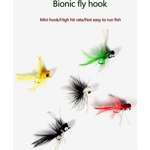 RQNQ 2021 New 5pcs Metal Jig Head Barbed Hook Swim Jig Fishing Lure Feather Jighead Pike Trout Bass Fishing Jigs Fishing Tackle