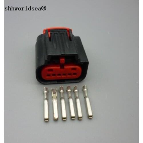 Shhworldsea 1sets 6 Pin Accelerator Pedal Position Sensor Throttle Pedal Automobile Connector plug For FORD for GM 1438153-5
