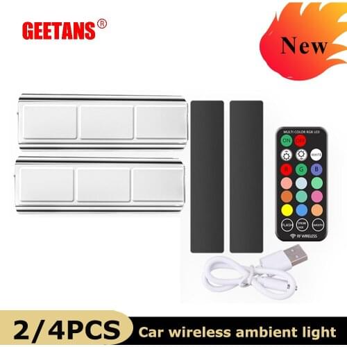 LED Car Floor Decoration Atmosphere Light Environmental Light Colorful With Remote Control Indoor Light Wireless Dropshipping