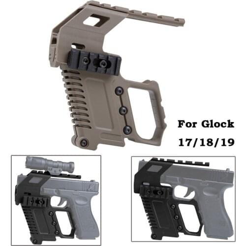 Glock Tactical Rail Base Series Loading Device Pistol Carbine Kit Quick Reload For G17 G18 G19 Nylon Hunting Army Accessories