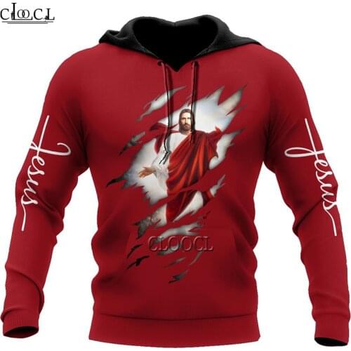 CLOOCL Christian Jesus Catholic 3D Printed Men Hoodie Harajuku Pullover Sweatshirt Unisex Casual Jacket Tracksuits Drop Shipping