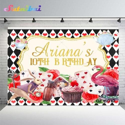 Fairy In Wonderland Theme Photography Background Baby Girl Birthday Party Custom Photo Backdrops Vinyl Studio Props Photophone
