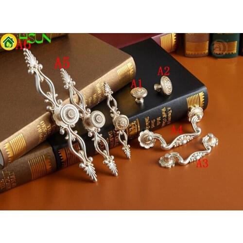 Vintage Dresser Pulls Antique Silver Drawer Pulls Handles Sunflower Rustic Kitchen Cabinet Hardware Handle Pull Knobs Back Plate