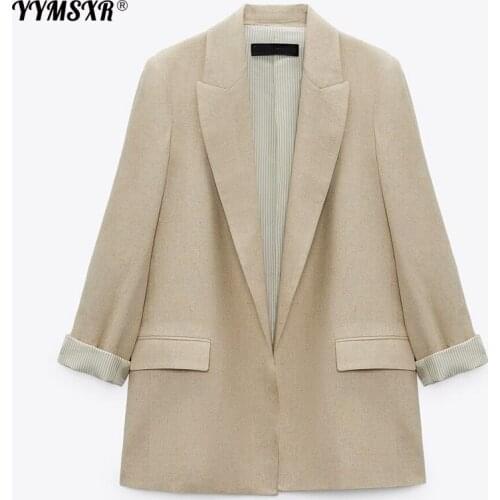 Женские льняные пиджаки YYMSXR China At AliExpress