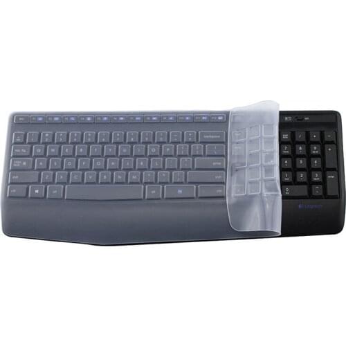 High Clear color Silicone Transparent Clear Keyboard Skin Covers Protector guard ForLogitech MK345 K345
