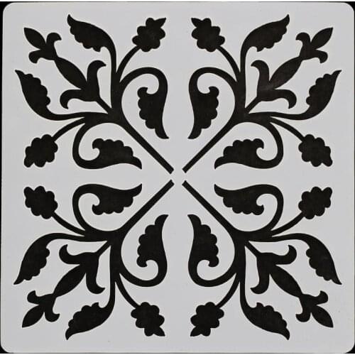 13*13 flower Layering Stencils for Diy scrapbook/photo album Decorative Embossing coloring,painting stencil,home decor