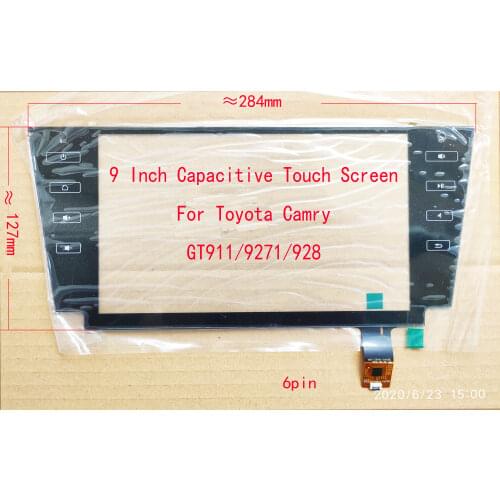 9 Inch Touch Screen Digitizer Sensor For Camry GT911 928 9271 6Pin ZP2400-9-J 284*127mm Support wholesale
