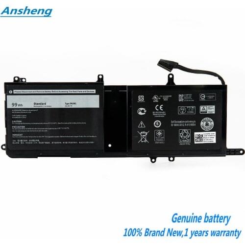Genuine 11.4V 99WH 9NJM1 Laptop Battery For Dell Alienware 15 R3 R4 17 R4 R5 Series Notebook P31E P69F 44T2R HF250 MG2YH