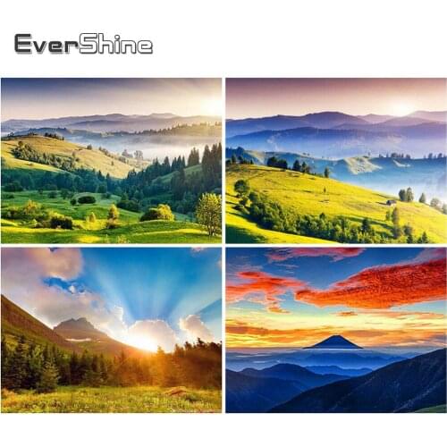 EverShine 5D Full Square Drill Diamond Painting Landscape Diamond Embroidery Mountain Mosaic Cross Stitch Handmade Hobby