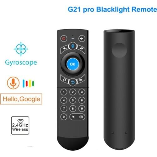 G21 pro Backlit Google Voice Air Mouse 2.4GHZ g21s Wireless Remote Control airmouse For Xiaomi Mag 250 322 HTv 5 android Tv Box