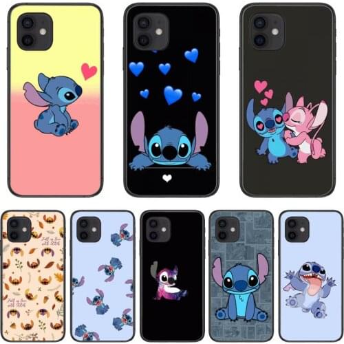 Disney Stitch Cute Fashion Phone Case cover For OPPO A91 9 83 79 92s 5 F9 A7X Reno2 Realme6pro 5 black tpu cell cover