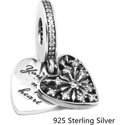 CKK Heart of Winter Charms 925 Sterling Silver Beads Original Jewelry Making Fits For Bracelets & Bangle