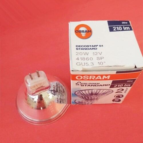 For OSRAM 41860 SP 12V20W 10 Degree Bulb,41860SP 12V 20W GU5.3 Halogen Lamp,DECOSTAR 51 Dichroic M16 Standard