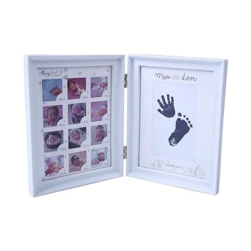 Hot My First Year Baby Gift Kids Birthday Gift Home Family Decoration Ornaments 12 Months Picture Photo Frame with Craft Ink Pad