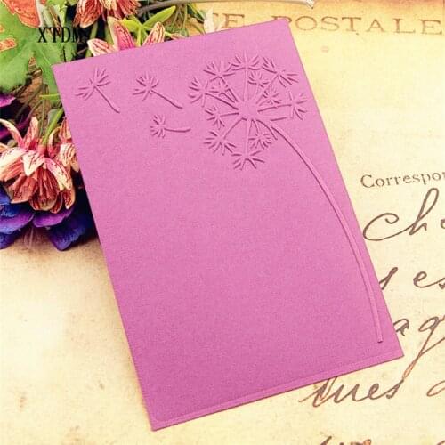 HOT plastic Dandelion craft card making paper card album wedding decoration clip Embossing folders