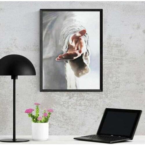 HD print canvas painting wall art Christian Jesus give me your hand portrait poster home decor frame