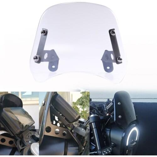 Motorcycle Clear Headlight Windshield Fairing Windscreen Compact Sport Wind Deflector Kit For Benelli Leoncino 250 Models