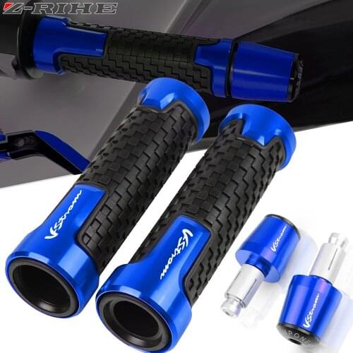 For SUZUKI V-Strom 250 650 1000 DL650 DL1000 DL250 Vstrom 2013-2018 7/8" 22MM Motorcycle Handlebar Grips Handle Bar Cap End Plug
