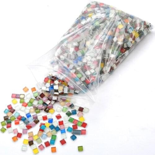 Quail100 Pcs Mosaic Glass,Diy,Parent-child Interactive Handmade Materials,Unique Gift Making,Creative Gifts,Multicolor