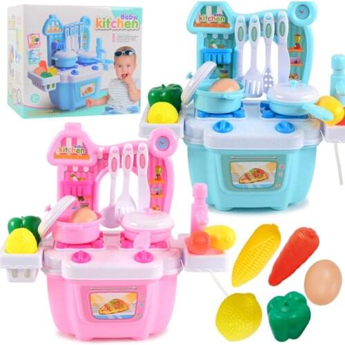 20PCS kitchen items set for kids cooking pots set girl toys toddler pretend play pots and pans cookware