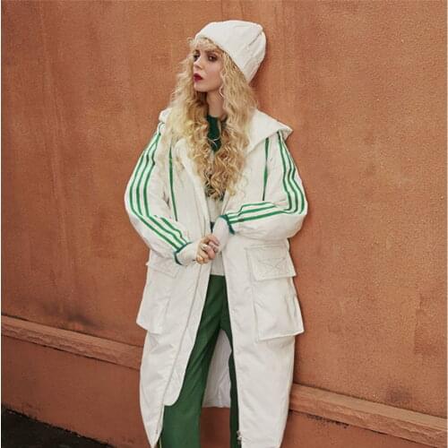 2019Winter Clothing New Loose Casual Long Coat Hooded Down Jacket Female