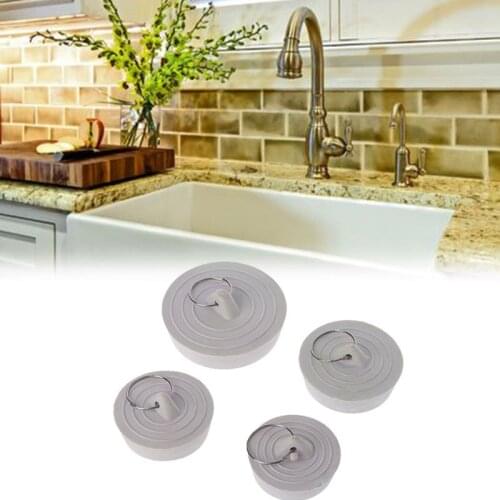 Rubber Sink Drain Stopper Plug With Hanging Ring For Bathtub Kitchen Bathroom 91AD