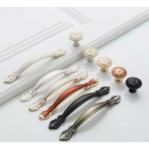 Cabinet Handles Desk Drawer Pull Furniture Door Knob for Cabinet Knob Drawer Wholesale Furniture Hardware Kitchen Accessories
