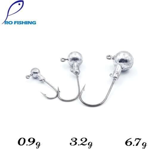 Ice Winter Micro Jig Fishing Hooks 0.9g 3.2g 6.7g Jig Head Barbed Hooks Jigging Carp Fishing Accessories