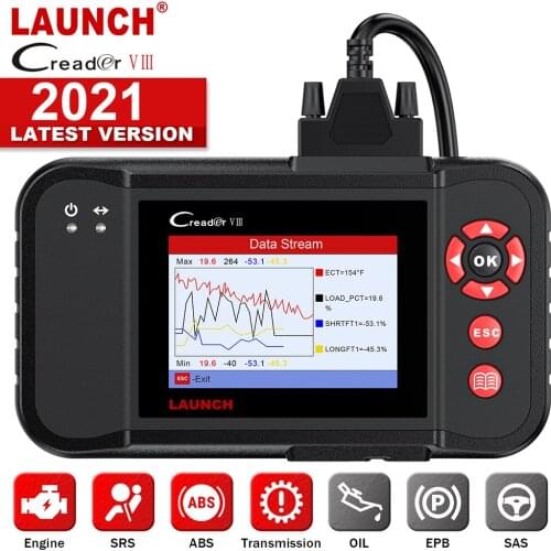 Launch Creader VIII OBD 2 Code Reader Engine Check Airbag ABS Transmission Car Auto Scanner EPB SAS Oil Reset Car Diagnosis