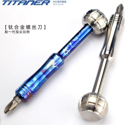 Titanium EDC Screwdriver Screwdriver Outdoor Portable Gadget Cross Head Equipped