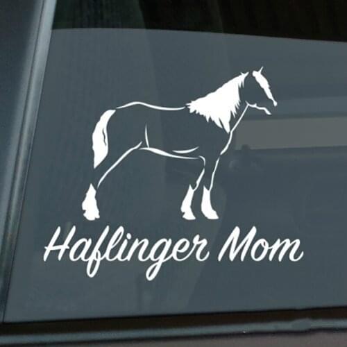 Haflinger Mom Sticker Die Cut Vinyl Avelignese Horse window decal 6 x 4.96 inch