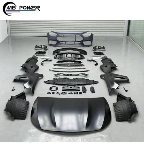 High Quality Automobiles Body Parts E Class W213 E63 Bodykits Exterior Body Set Hood Grille Front Bumper