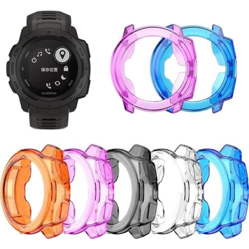 Screen Protector Case For Garmin Instinct SmartWatch Clear Soft Ultra-Thin Tpu Protective Cover Shell Frame bumper Accessories