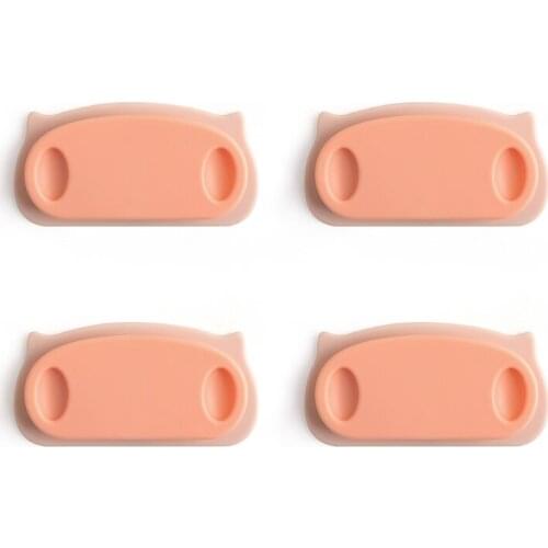 4 Pcs Hanging Headphone Wire Clips Wrap Cord Winder Data Line Organizer Home Office Table Suction Cup Cable Storage Clip