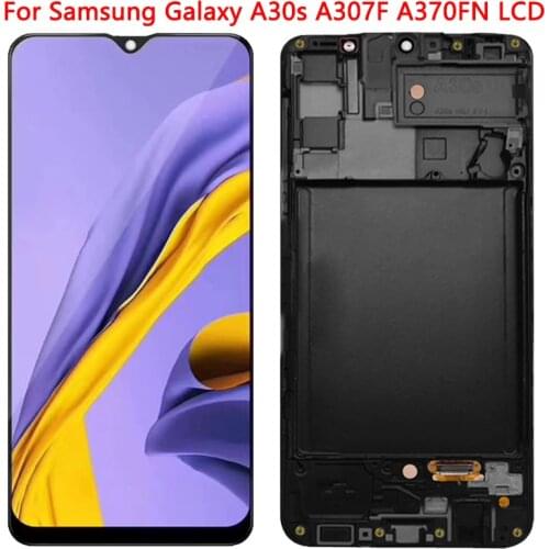 6.4'' A30s LCD For Samsung A30s SM-A307FN / DS A307F / DS A307F Display Touch Screen With Frame Assembly For Samsung A30s LCD