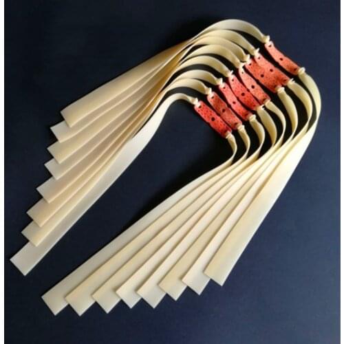 1pcs 0.5-1.5mm Thickness Flat Rubber Band High Elasticity Solid Color Slingshot Shooting Hunting Powerful Rubber Band Outdoor